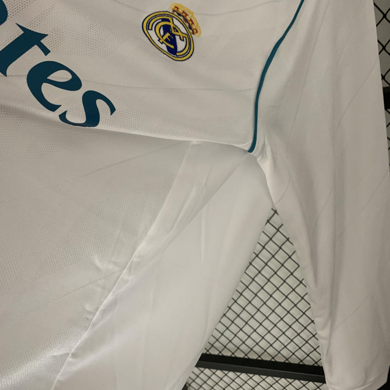 Real Madrid Retro Home Jersey 2017/2018 - Long Sleeve