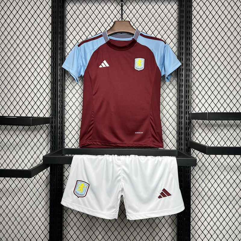 Kids Aston Villa Home Kit 2024/2025