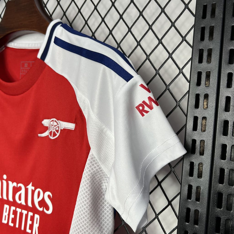 Kids Arsenal Home Kit 2024/2025 - Red and White