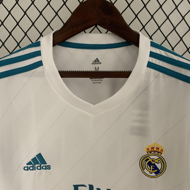 Real Madrid Retro Home Jersey 2017/2018 - Long Sleeve