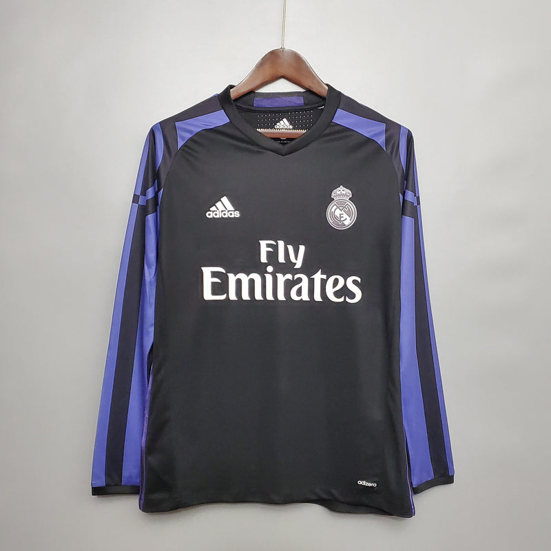 Real Madrid Retro Away Jersey 2015/2016 - Long Sleeve