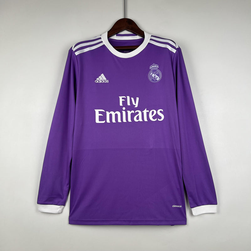 Real Madrid Retro Away Jersey 2016/2017 - Long Sleeve