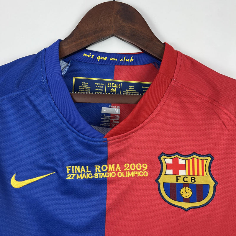 Barcelona Retro Home UEFA Champions League Jersey 2008/2009