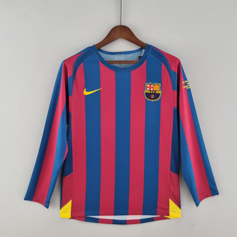 Barcelona Retro Home Jersey 2005/2006 - Long Sleeve