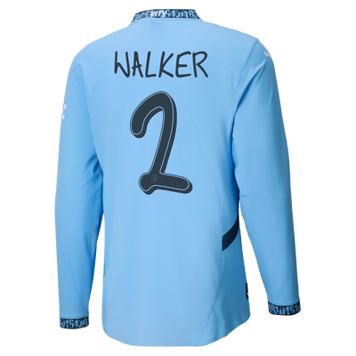 #2 Walker Manchester City Home Jersey 2024/2025 Long Sleeve