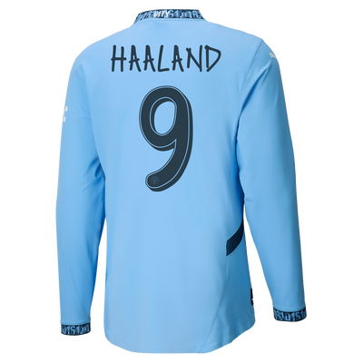 #9 Haaland Manchester City Home Jersey 2024/2025 Long Sleeve