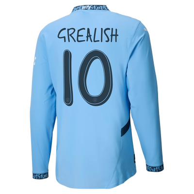 #10 Grealish Manchester City Home Jersey 2024/2025 Long Sleeve