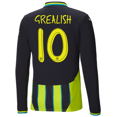 #10 Grealish Manchester City Away Jersey 2024/2025 Long Sleeve