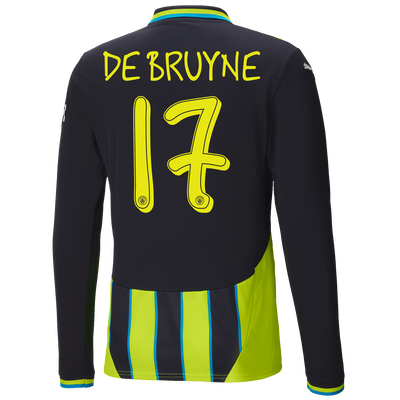 #17 De Bruyne City Away Jersey 2024/2025 Long Sleeve