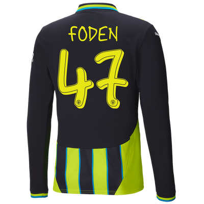 #47 Foden Manchester City Away Jersey 2024/2025 Long Sleeve