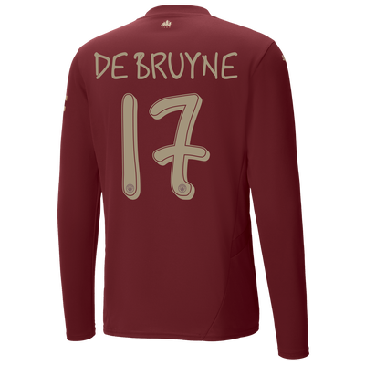 #17 De Bruyne Manchester City Third Jersey 2024/2025 Long Sleeve