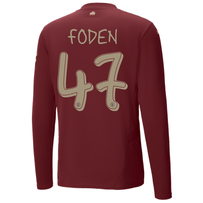 #47 Foden Manchester City Third Jersey 2024/2025 Long Sleeve