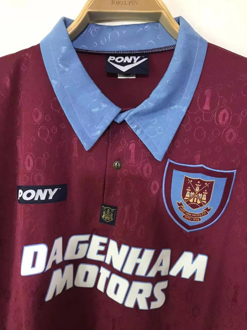 West Ham United Retro Jersey Home 1995/1997 - Long Sleeve