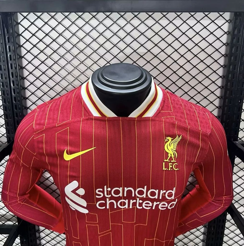 Liverpool Player Home Jersey 2024/2025 Long Sleeve