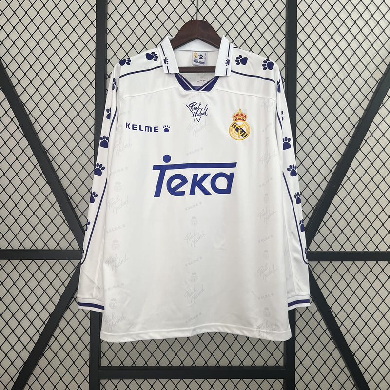 Real Madrid Retro Home Jersey 1994/1996 - Long Sleeve