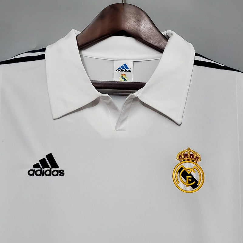 Real Madrid Retro Home Jersey 2002 - Long Sleeve