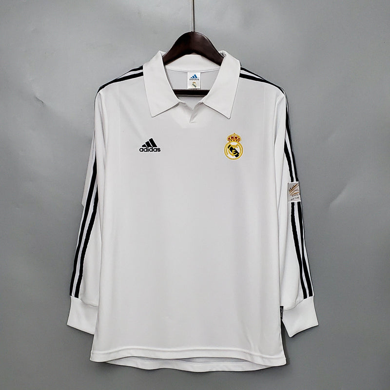 Real Madrid Retro Home Jersey 2002 - Long Sleeve