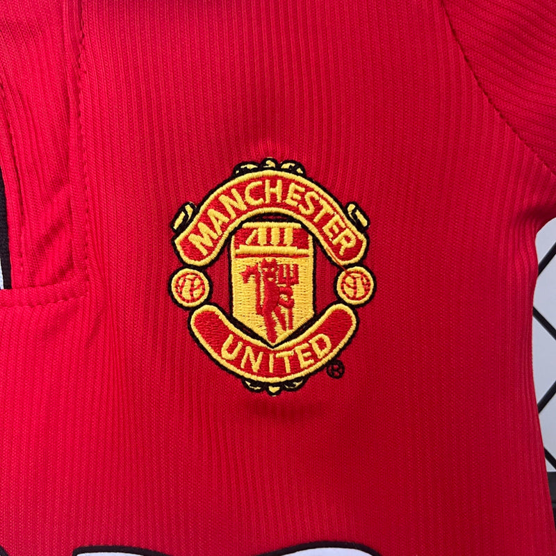 Kids Manchester United Home Kit 1999/2000 - Retrô