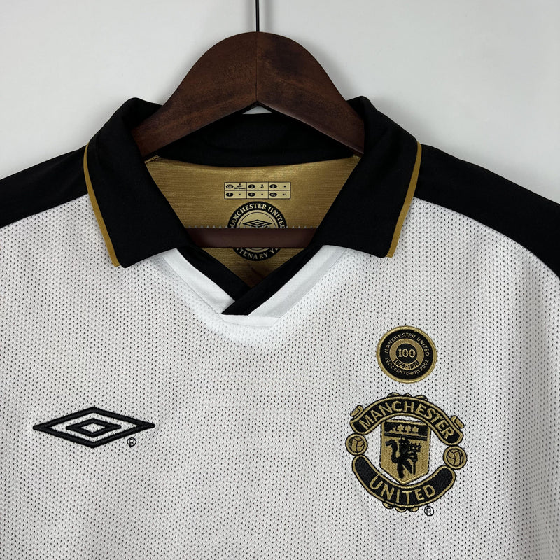 100th Anniversary Manchester United Retro Jersey home 2001/02 - Long Sleeve