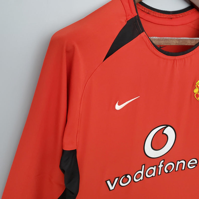 100th Anniversary Manchester United Retro Jersey home 2002/04