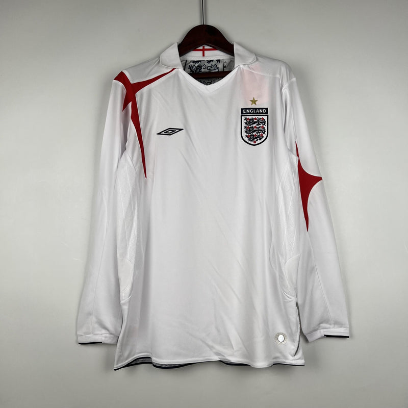 England Retro Home Jersey 2006 - Long Sleeve