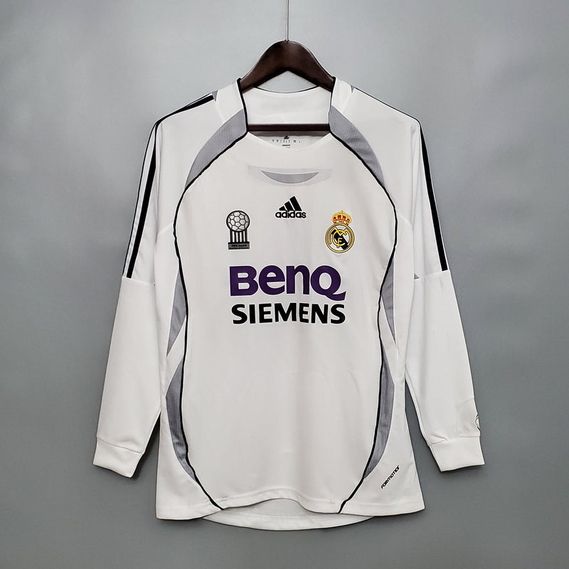 Real Madrid Retro Home Jersey 2006/2007 - Long Sleeve