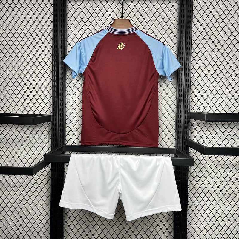 Kids Aston Villa Home Kit 2024/2025