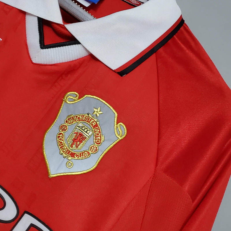 Manchester United Retro Jersey home 1999/00 -  Long Sleeve