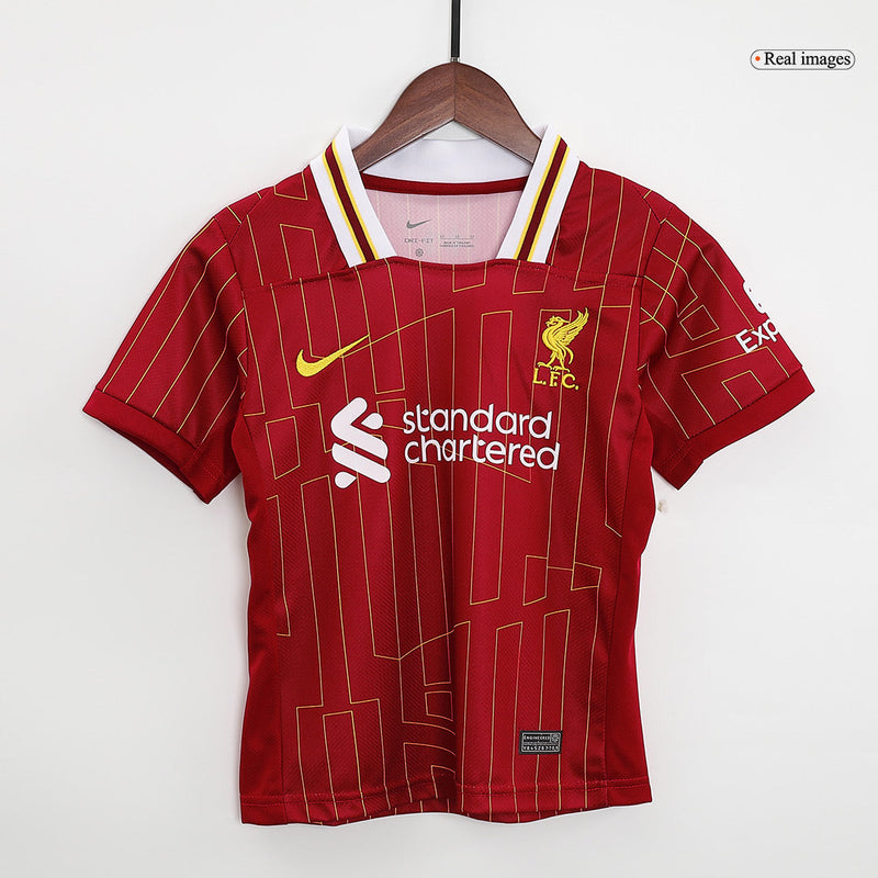 Kids Liverpool Home Kit 2024/2025 - Red