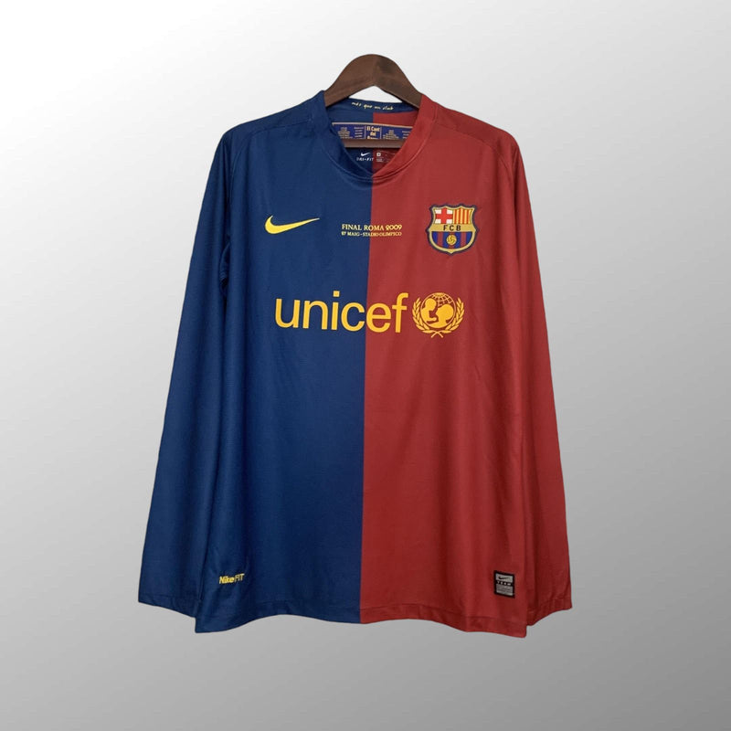 Barcelona Retro UEFA Champions League Home Jersey 2008/2009 - Long Sleeve