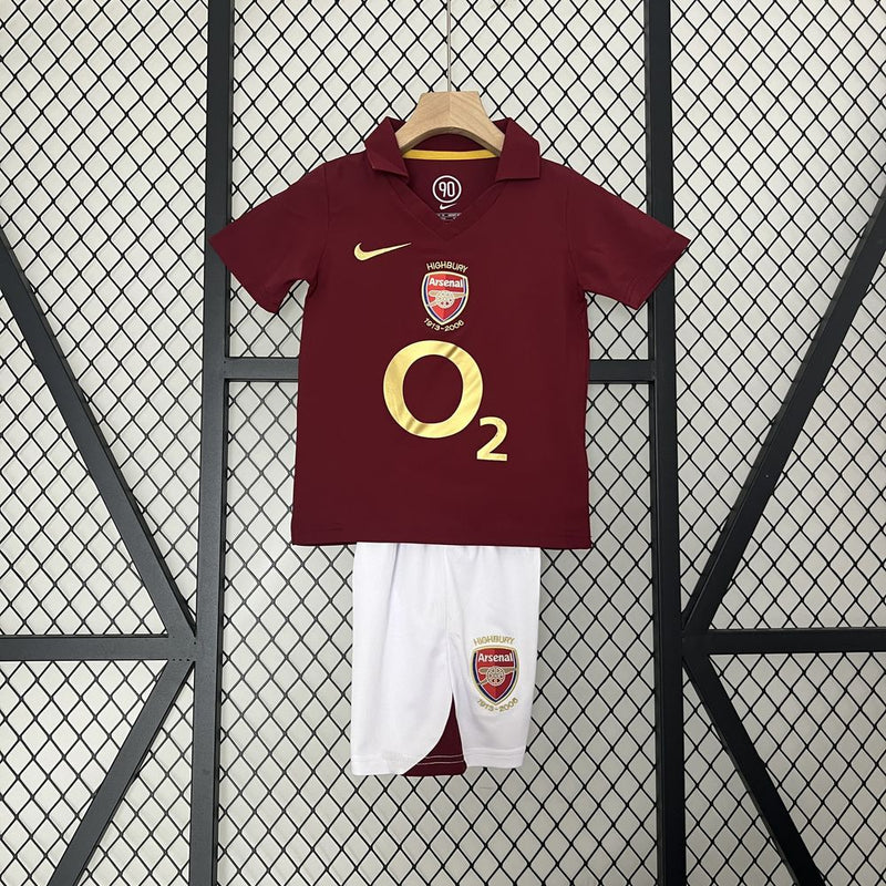 Kids Arsenal Kit 2005/06 - Retrô