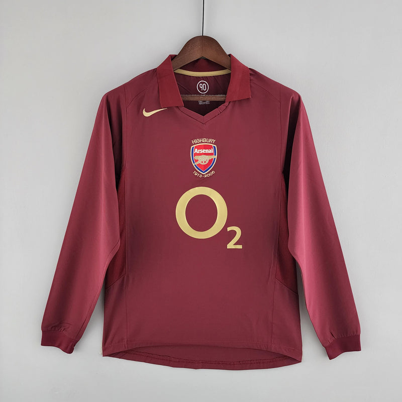 Arsenal Retro Jersey home 2005/06 - Long Sleeve