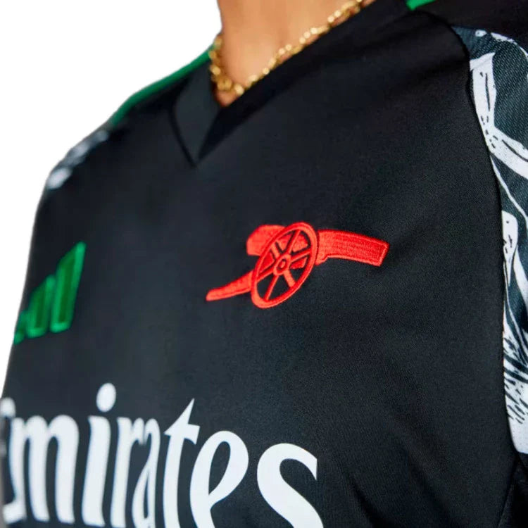 #8 Odegaard Jersey Arsenal Away 2024/2025 - Black