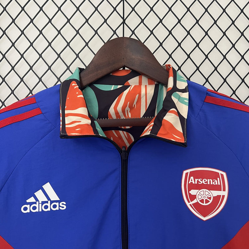 Arsenal 24/25 Windbreaker Reversible Blue and Orange