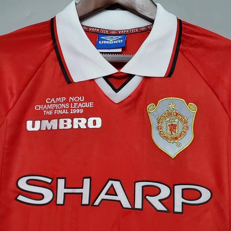 Manchester United Retro Jersey home 1999/00 -  Long Sleeve