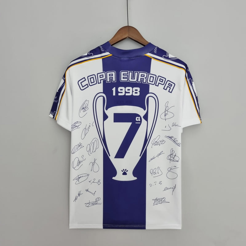 Real Madrid Retro Champions League Commemorative Edition Jersey 1997/1998