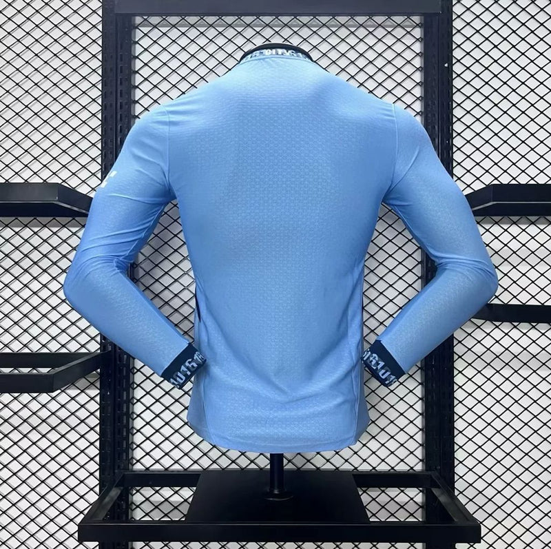 Manchester City Player Home Jersey 2024/2025 Long Sleeve