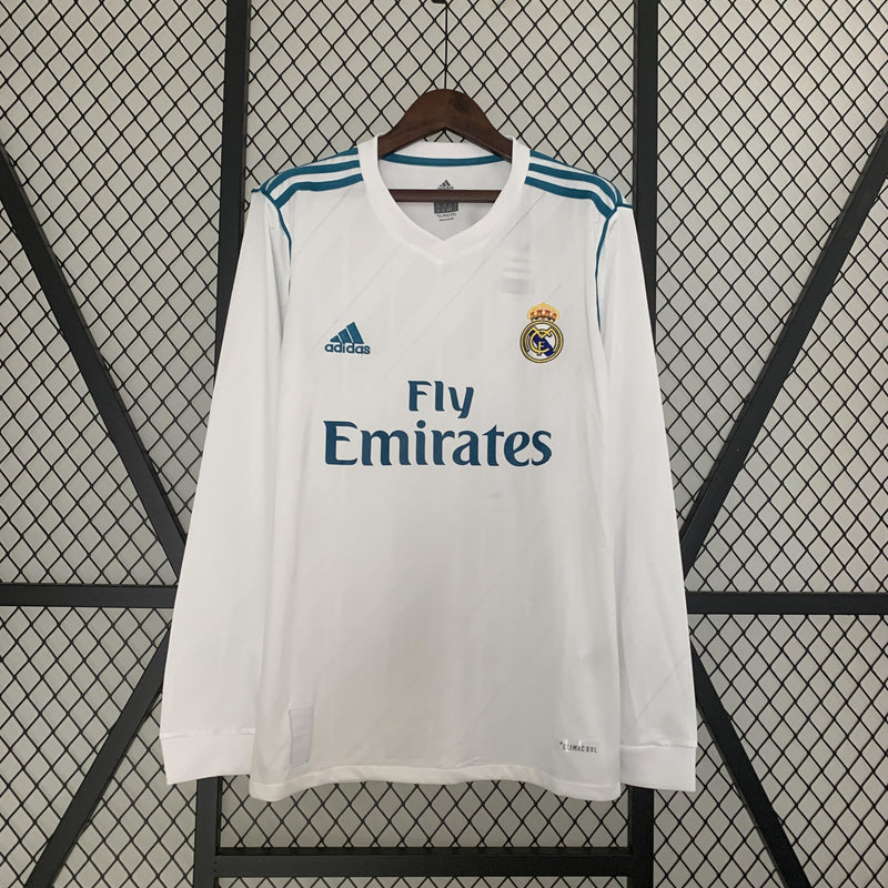 Real Madrid Retro Home Jersey 2017/2018 - Long Sleeve