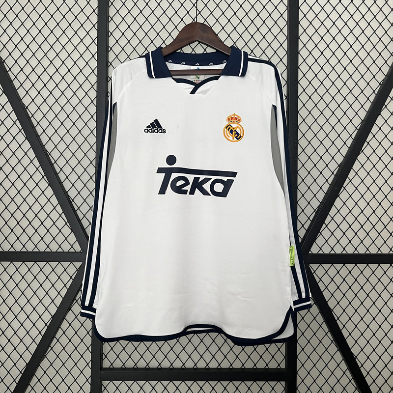 Real Madrid Retro Home Jersey 2000/2001 - Long Sleeve