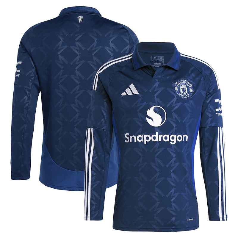 #17 Garnacho Manchester United Away Jersey 2024/2025 Long Sleeve