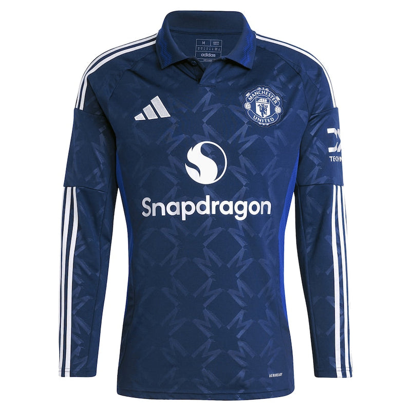 #17 Garnacho Manchester United Away Jersey 2024/2025 Long Sleeve